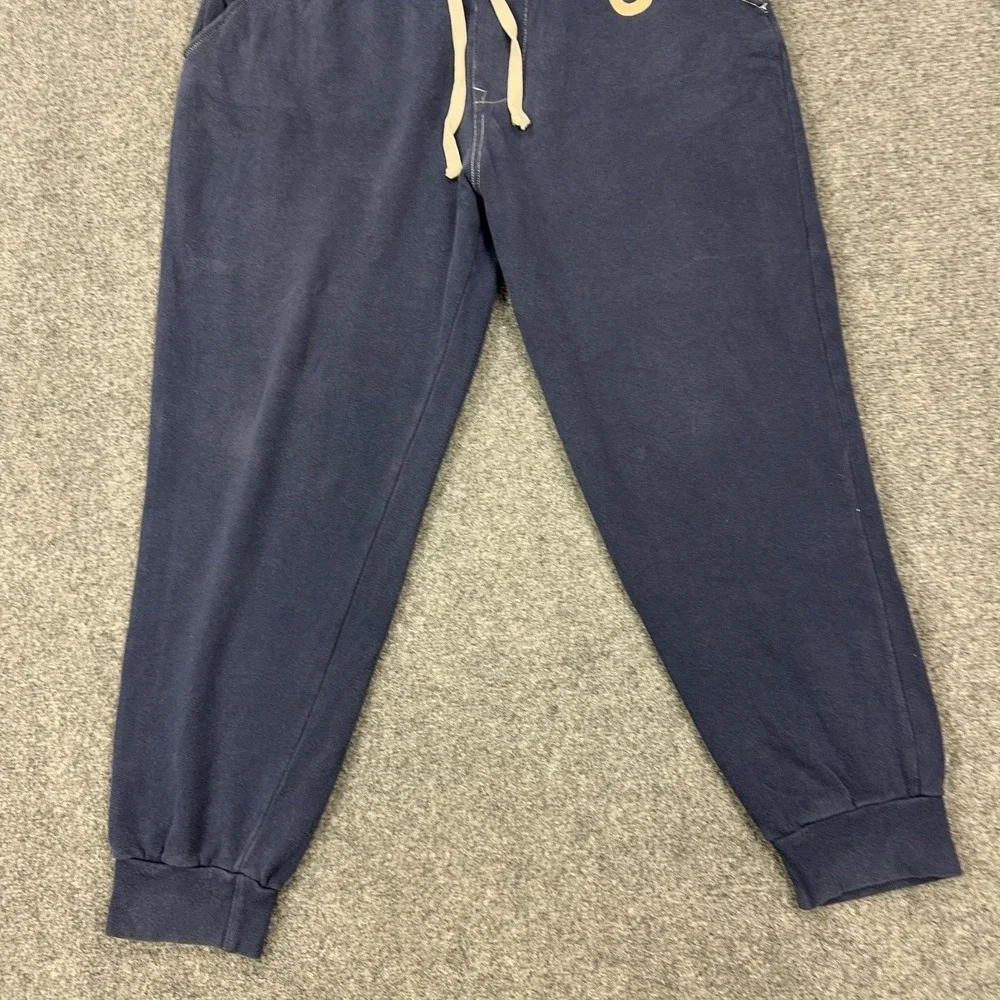 True Religion Sweatpants Mens Large Blue Fleece Joggers Elastic Waist Pockets